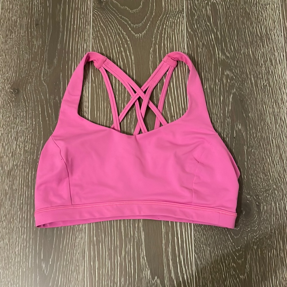 Lululemon Hot Pink Free To Be Serene Bra, Size 8